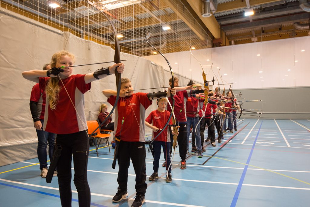 Bogeskyttarar på line